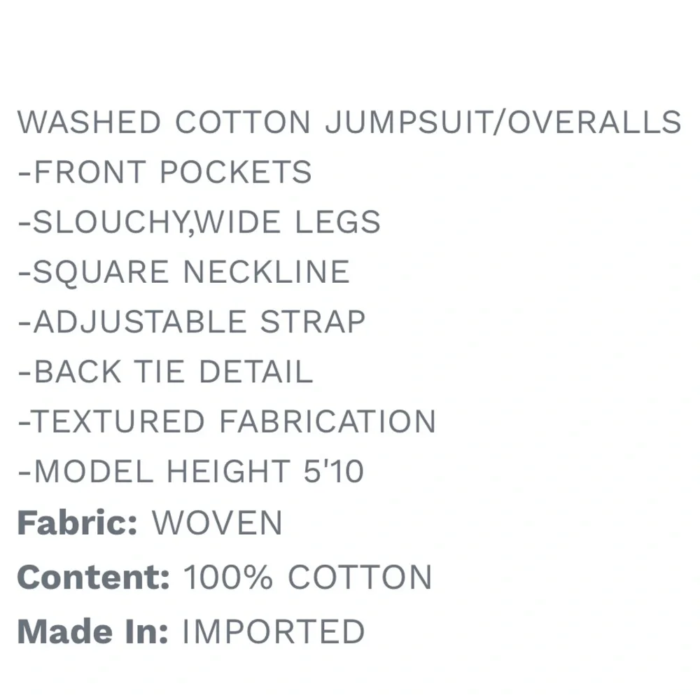NWOT Easel Cotton Gauze Jumpsuit in Mushroom - Picture 4 of 7